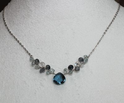 London Blue Topaz Strl Silver SUNDANCE STYLE Necklace  