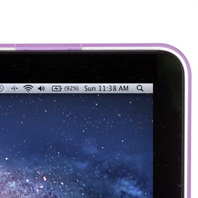 Purple Rubberized see through Macbook Pro Case (for 13 inches)  