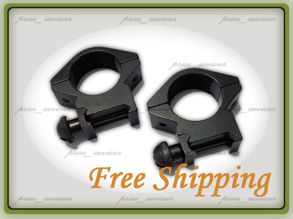 25mm Low Profile Weaver Sight Scope Mount Rings  