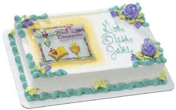 FIRST COMMUNION Cake Topper POP TOP Decoration Kit Set  