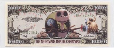 NIGHTMARE BEFORE CHRISTMAS * DISNEY DOLLAR * LT EDITION  