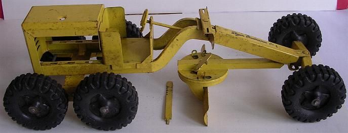 1950s Structo Construction Open Cab Power Grader Truck  