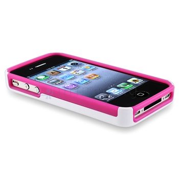 Pink Checker Diamond Gem Dual Flex Hard Case+PRIVACY Filter for iPhone 