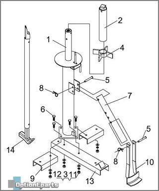 Manual Portable Tire Changer Mount Demount Tires Changers Home Garage 