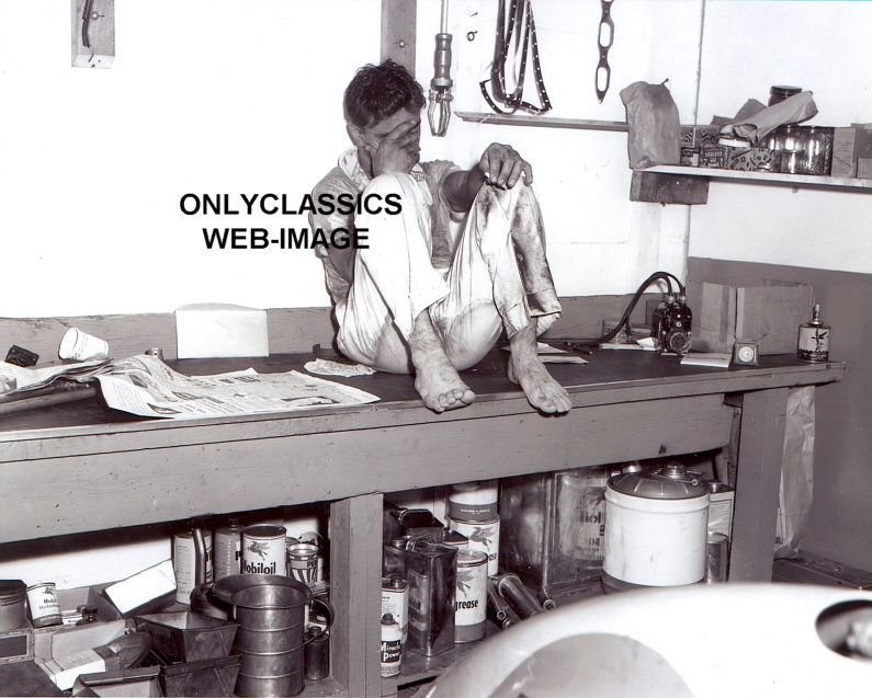   motor speedway photo here bill vuckovich sits on the work bench