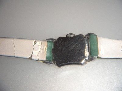 VINTAGE LONGINES WOMANS WATCH CORFAM GREEN WRIST BAND ESTATE WATCH 