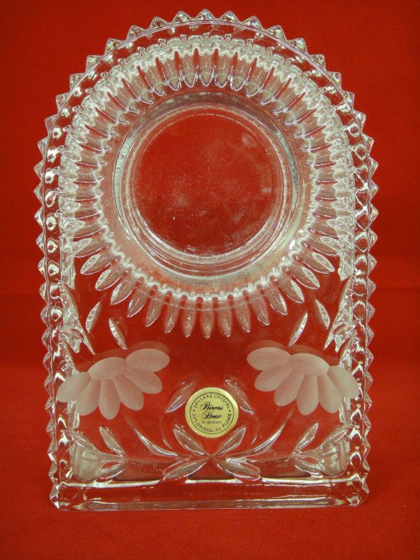 Princess House Heritage Crystal Mantel Clock Base MINT  