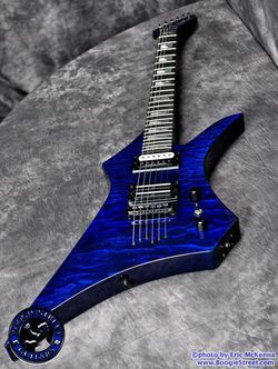 NEW WASHBURN BSG CUSTOM BLUE QUILT INSTIGATOR GUITAR  