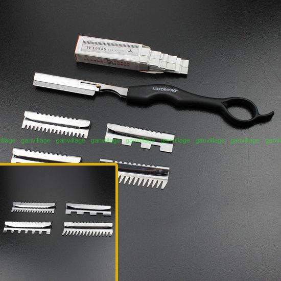   RAZOR Shaving Hair Cut + 1 Dentate Blade + 10 Blades New  