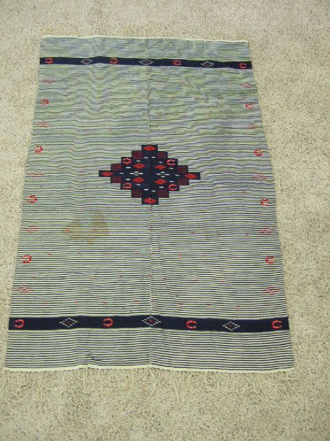 20s Pictorial Serape Satillo Rio Grande Indian Blanket  