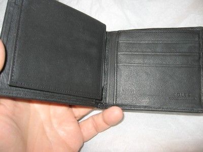 Rolfs Slimfold Leather Wallet,Black  