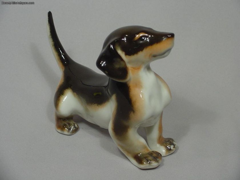 Russian Porcelain Standing Dachshund  