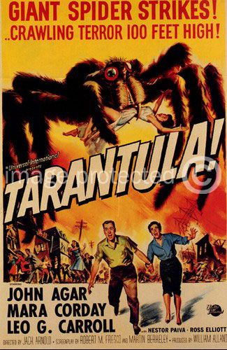 Vintage Science Fiction Horror Movie Poster Tarantula  