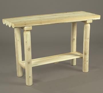 NEW RUSTIC CEDAR SOFA / CONSOLE TABLE   