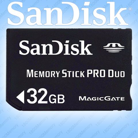 GENUINE SanDisk 4GB Memory Stick PRO Duo MSPD Sony PSP  