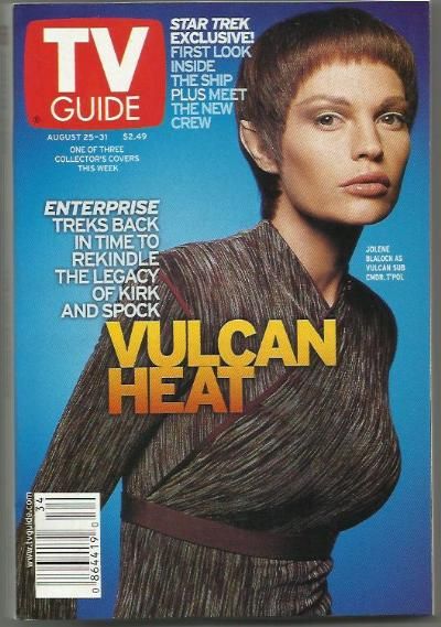 Star Trek Enterprise Jolene Blalock TPol TV Guide 2001  