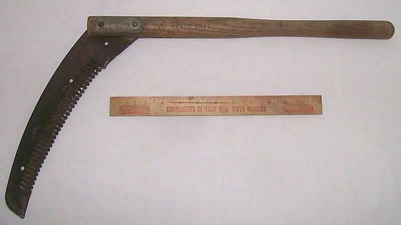   PRIMITIVE CORN STALK CUTTER ~~~ HAND SCYTHE, WEED SICKLE ~~  