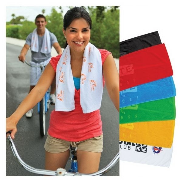 NWT WHITE FITNESS TOWELS ADD PERSONALIZATION FOR EXTRA  