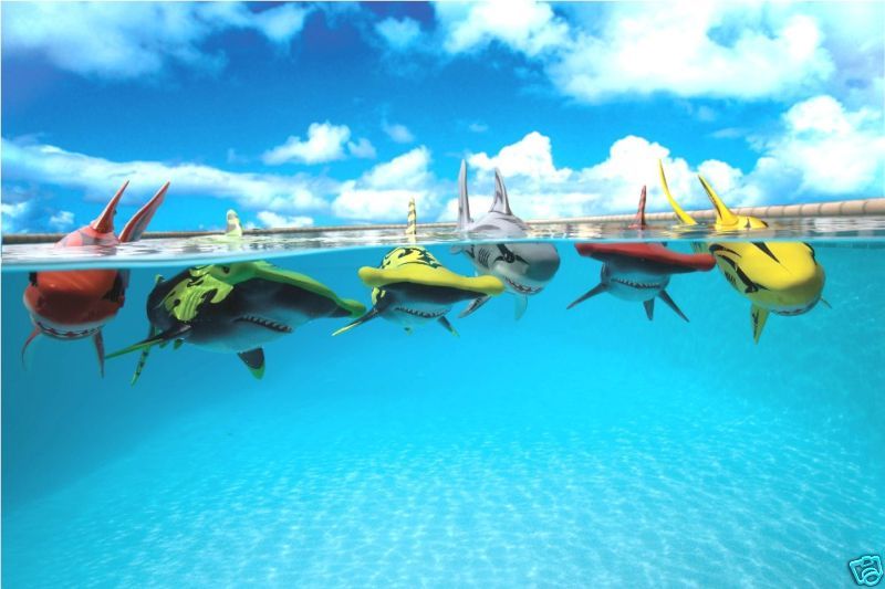 Rainbow Reef Battle Shark Pool Toy by SwimWays  