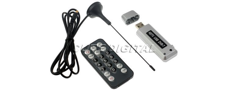 Digital USB 2.0 DVB T HDTV TV Tuner Recorder & Receiver  