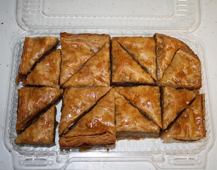 Georges fresh baked walnut baklava, 1.5lbs per order  