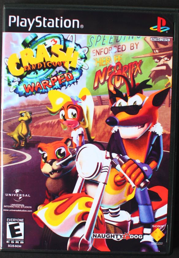 Crash Bandicoot WARPED  PS1 Premium Game Case *no Game*  